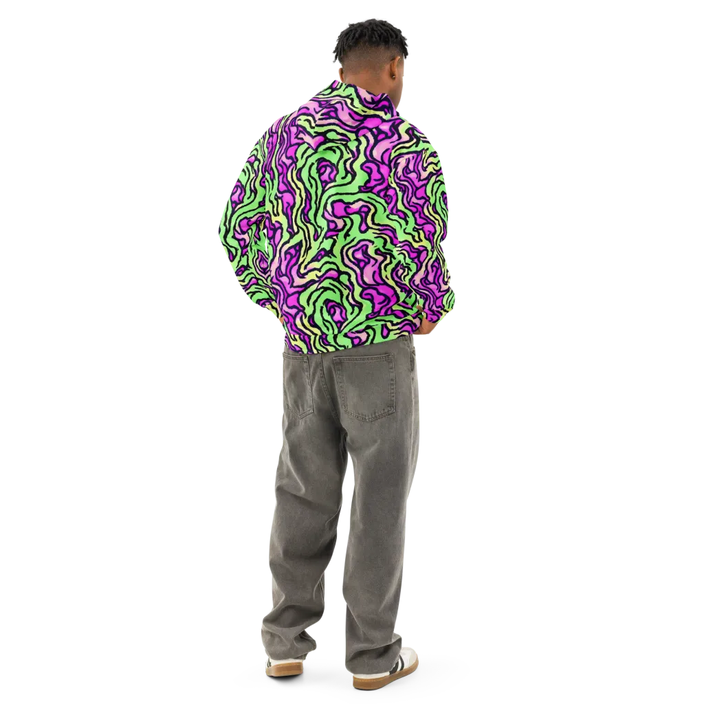 Mintchine Maze on Cotton Hoodie — Back