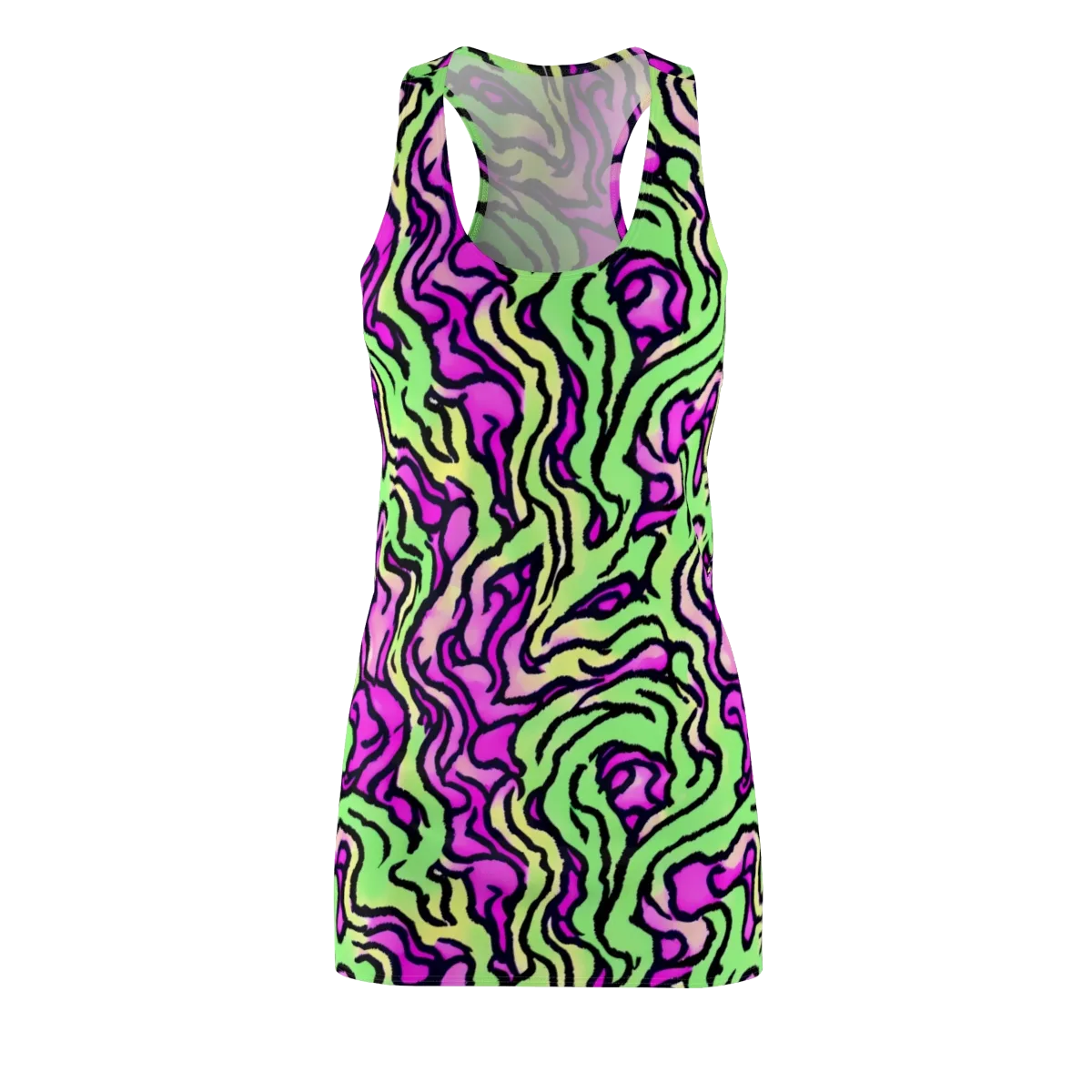 Mintchine Maze on Racerback Dress — Front
