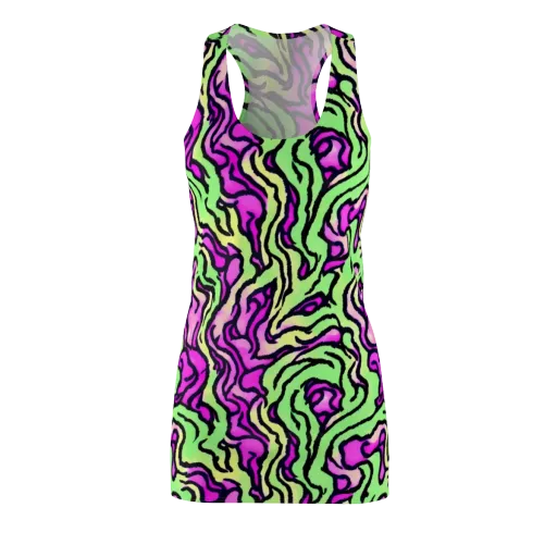 Mintchine Maze on a Racerback Dress