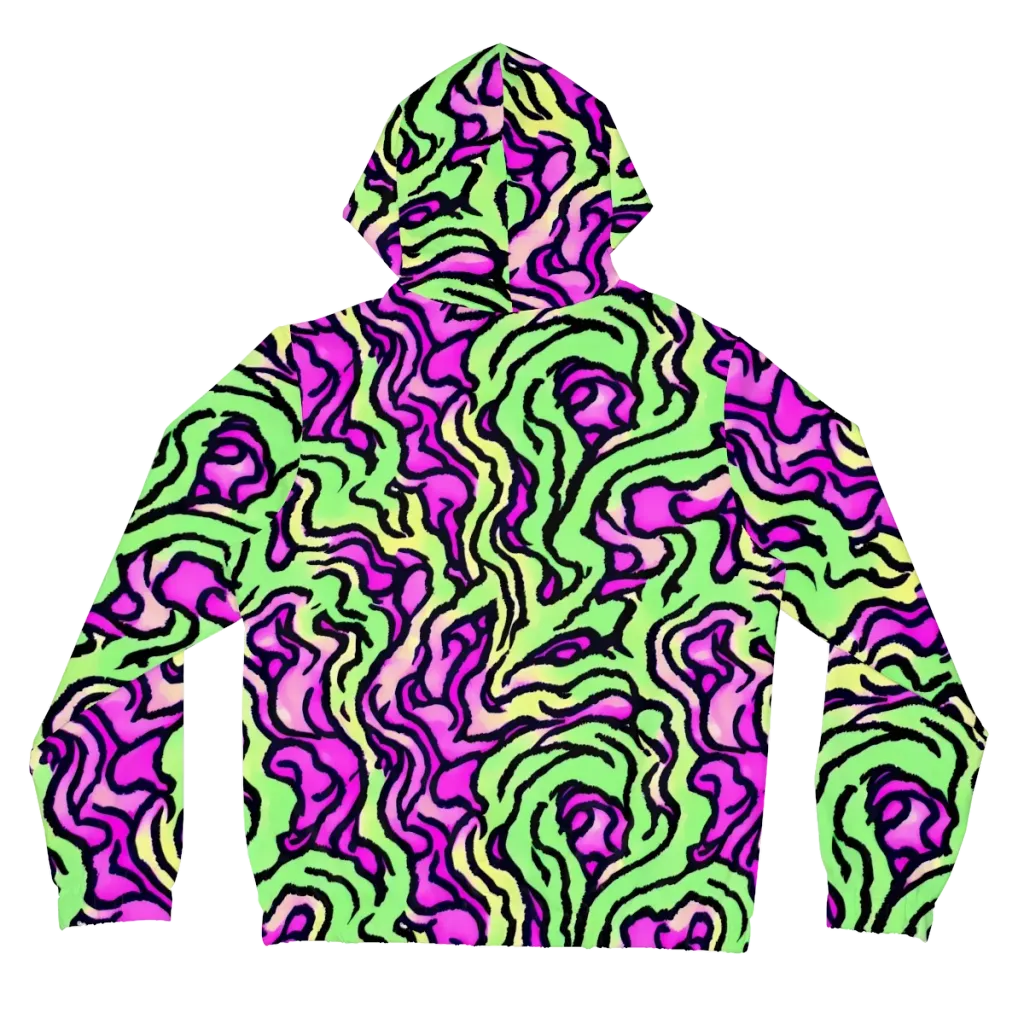 Mintchine Maze on Women's Full-Zip Hoodie — Back