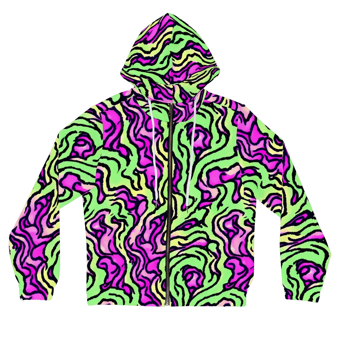 Mintchine Maze on Women's Full-Zip Hoodie — Front