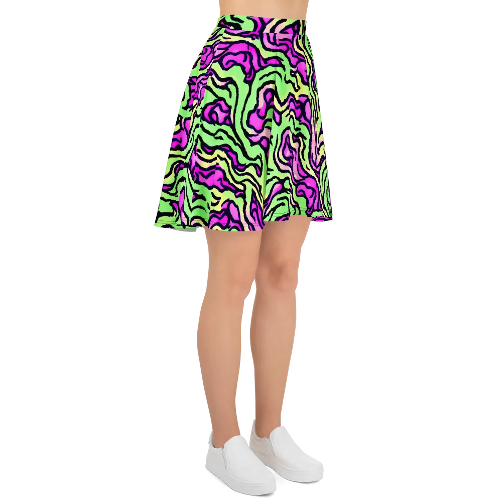 Mintchine Maze on Skater Skirt — Right