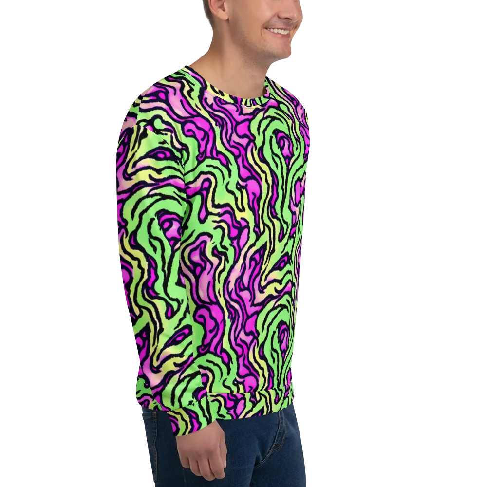 Mintchine Maze on Sweatshirt — Right Front