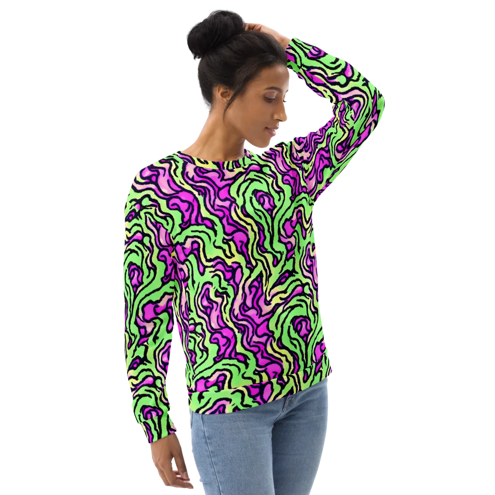 Mintchine Maze on Sweatshirt — Right Front