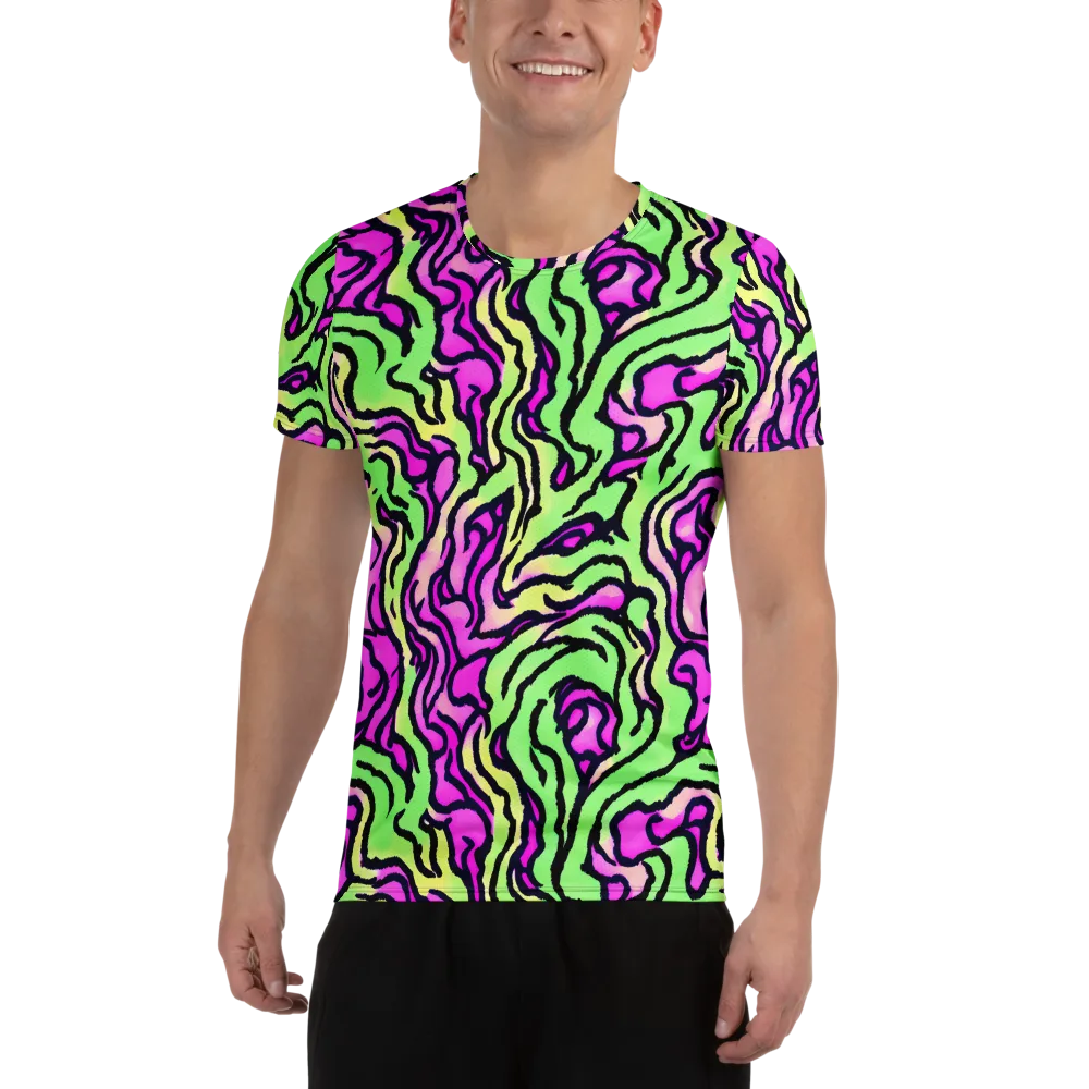 Mintchine Maze on Men's Athletic T-Shirt — Front