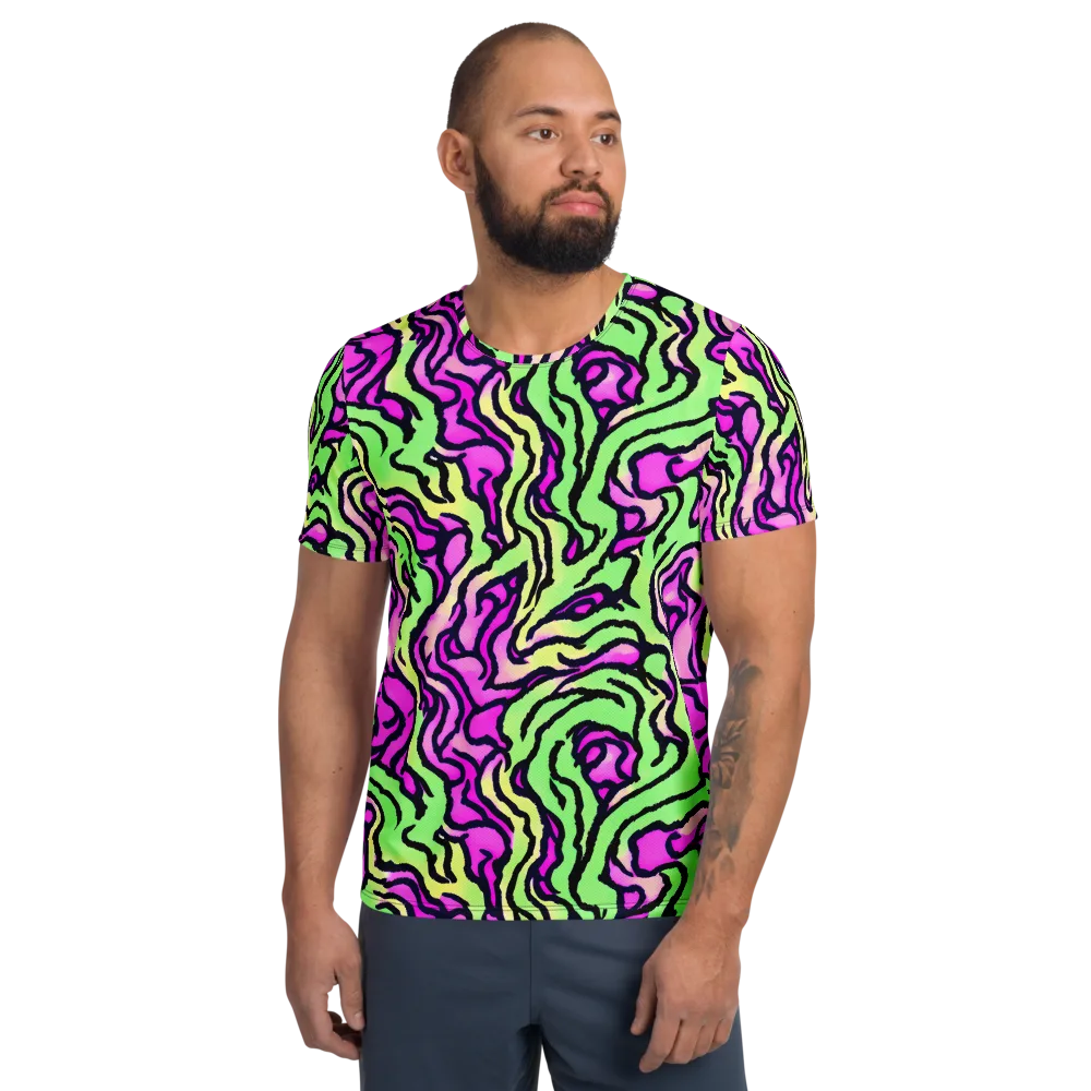 Mintchine Maze on Men's Athletic T-Shirt — Front