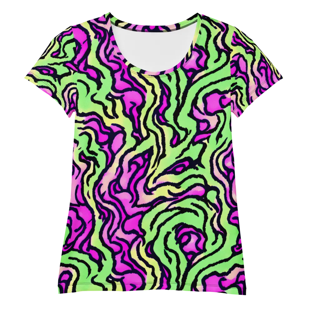 Mintchine Maze on Women's Athletic T-Shirt — Front