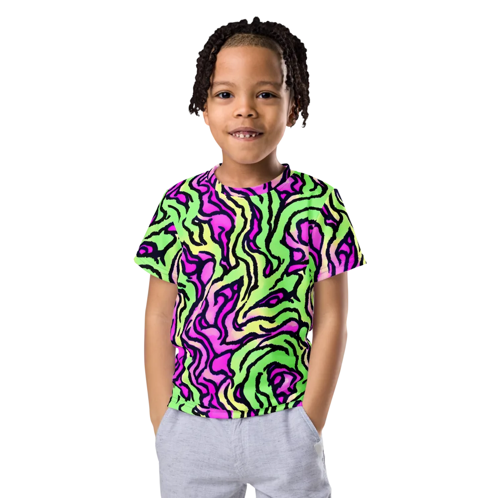 Mintchine Maze on Kids Crew Neck T-Shirt — Front