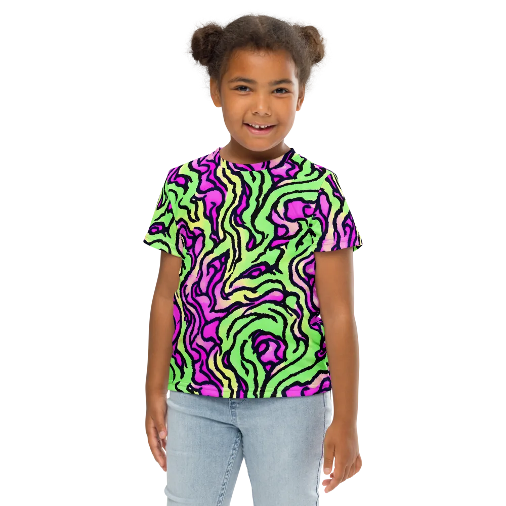 Mintchine Maze on Kids Crew Neck T-Shirt — Front