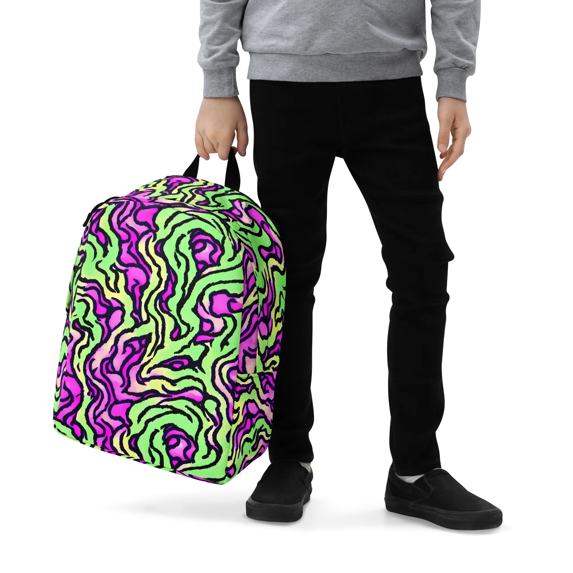 Mintchine Maze on Minimalist Backpack — Zoomed-in