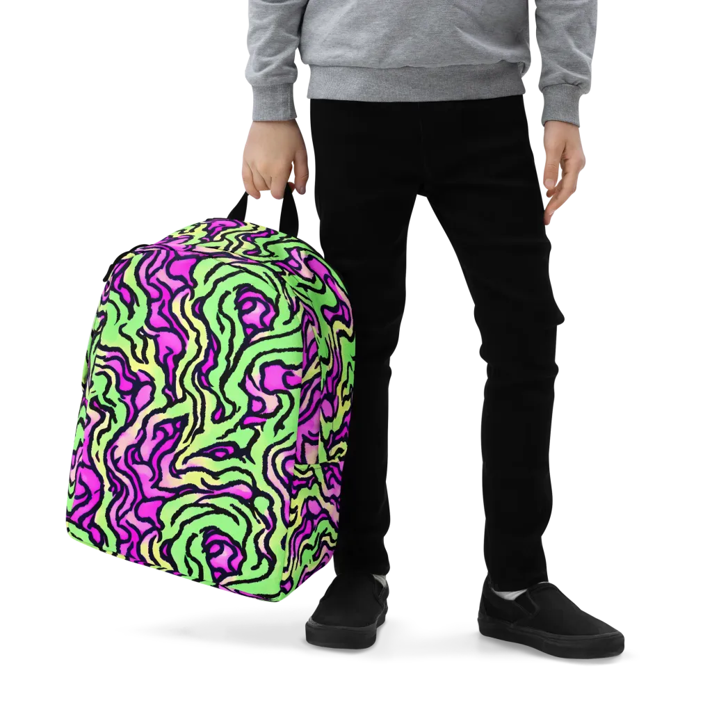 Mintchine Maze on Minimalist Backpack — Zoomed-in