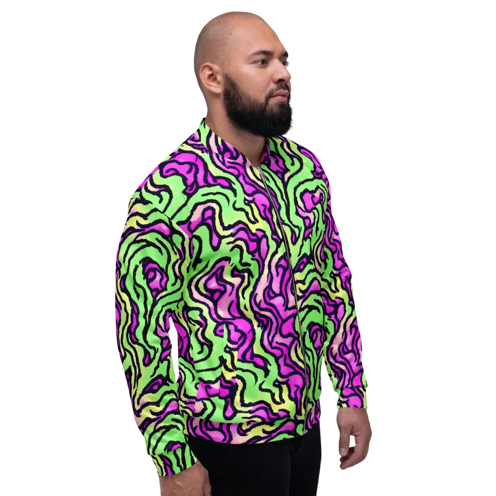 Mintchine Maze on Bomber Jacket — Right