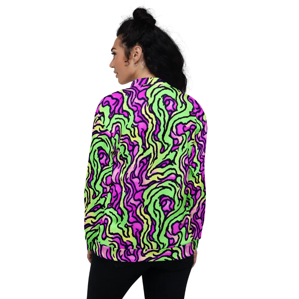 Mintchine Maze on Bomber Jacket — Back