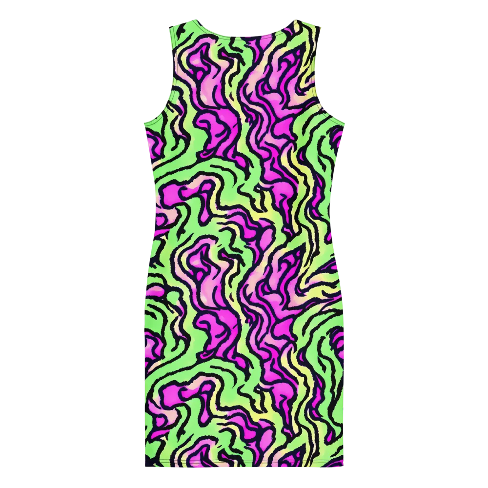 Mintchine Maze on Bodycon Dress — Back