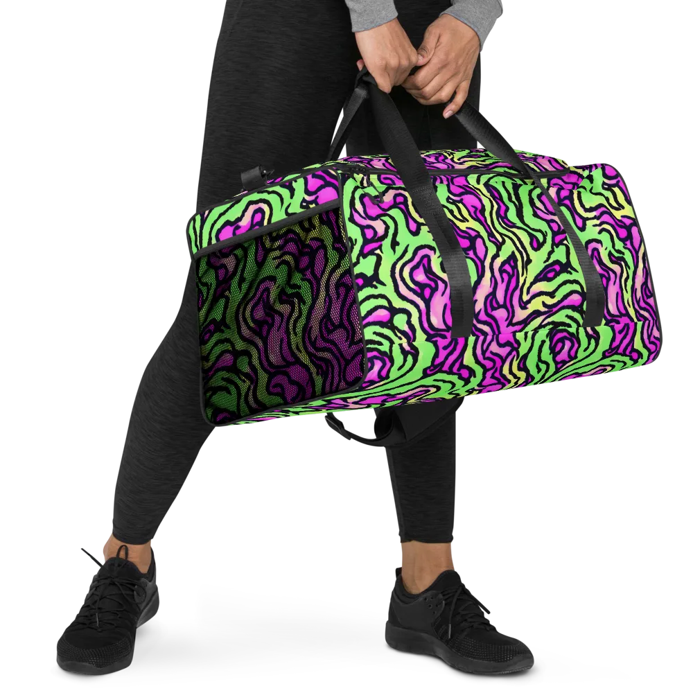 Mintchine Maze on Duffle Bag — Right Front