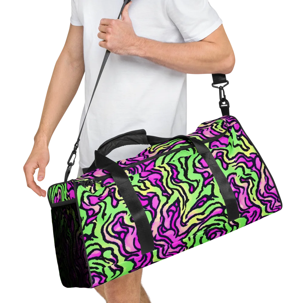 Mintchine Maze on Duffle Bag — Right Front