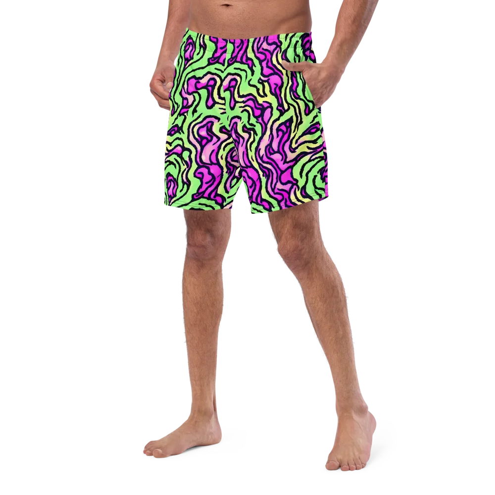 Mintchine Maze on Swim Trunks — Left Front
