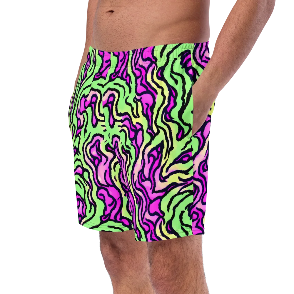 Mintchine Maze on Swim Trunks — Left Front