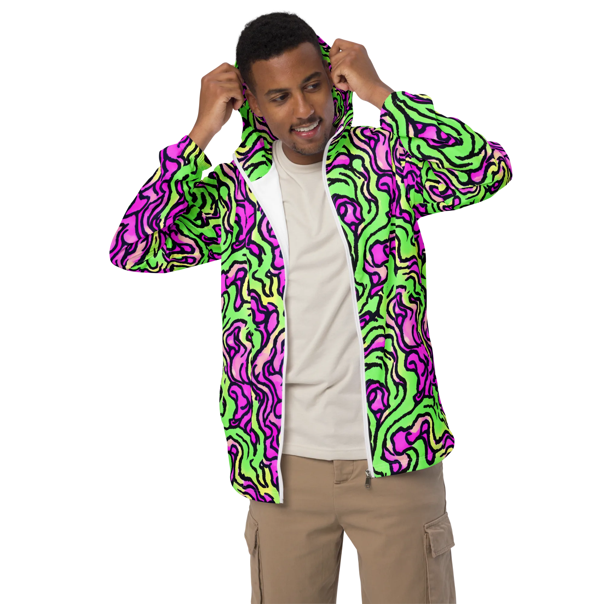 Mintchine Maze on Men's Windbreaker — Front
