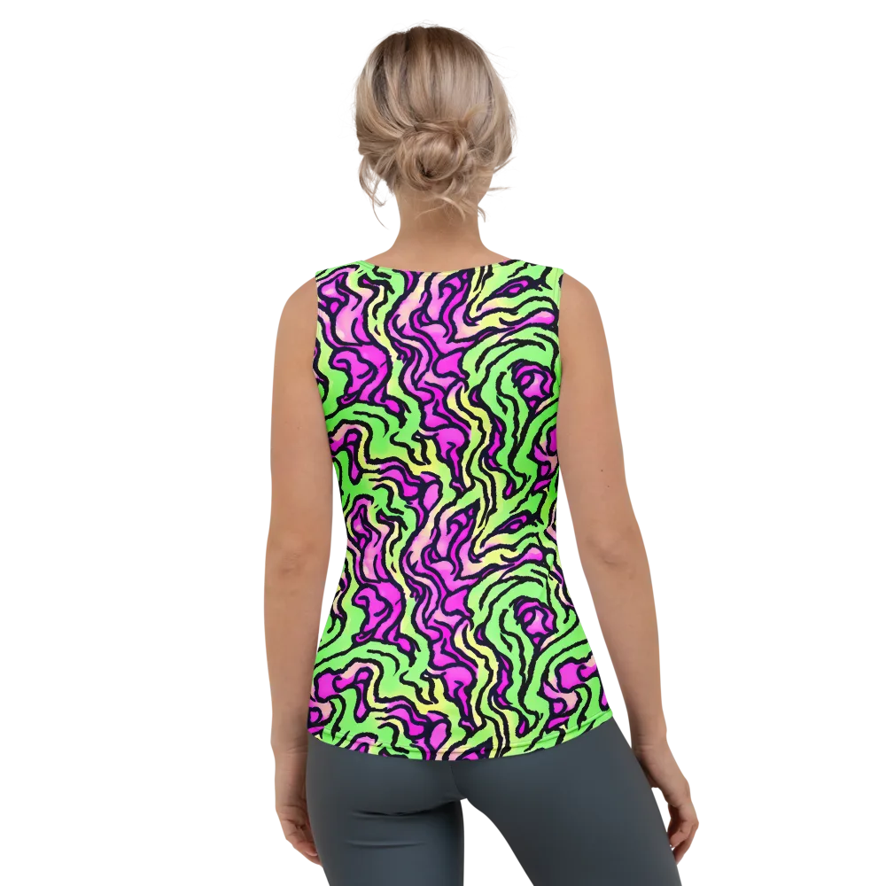 Mintchine Maze on Women's Tank Top — Back