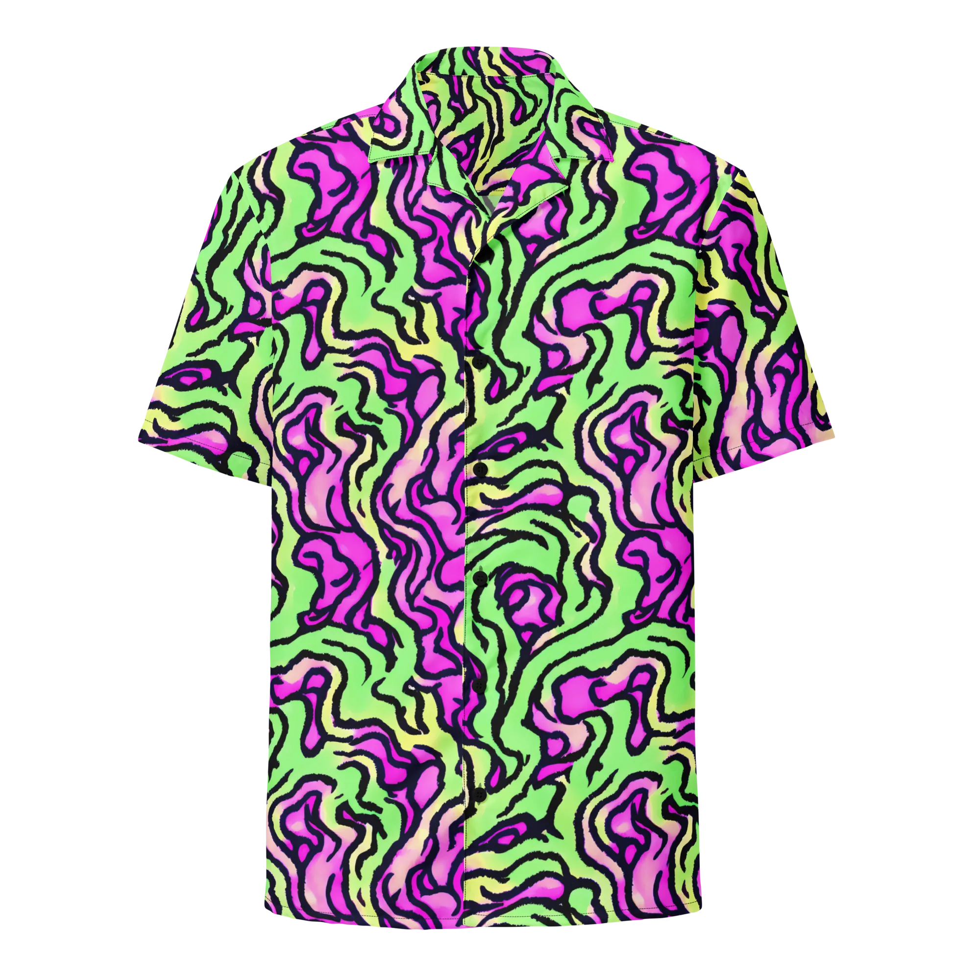 Mintchine Maze on Button Shirt — Front
