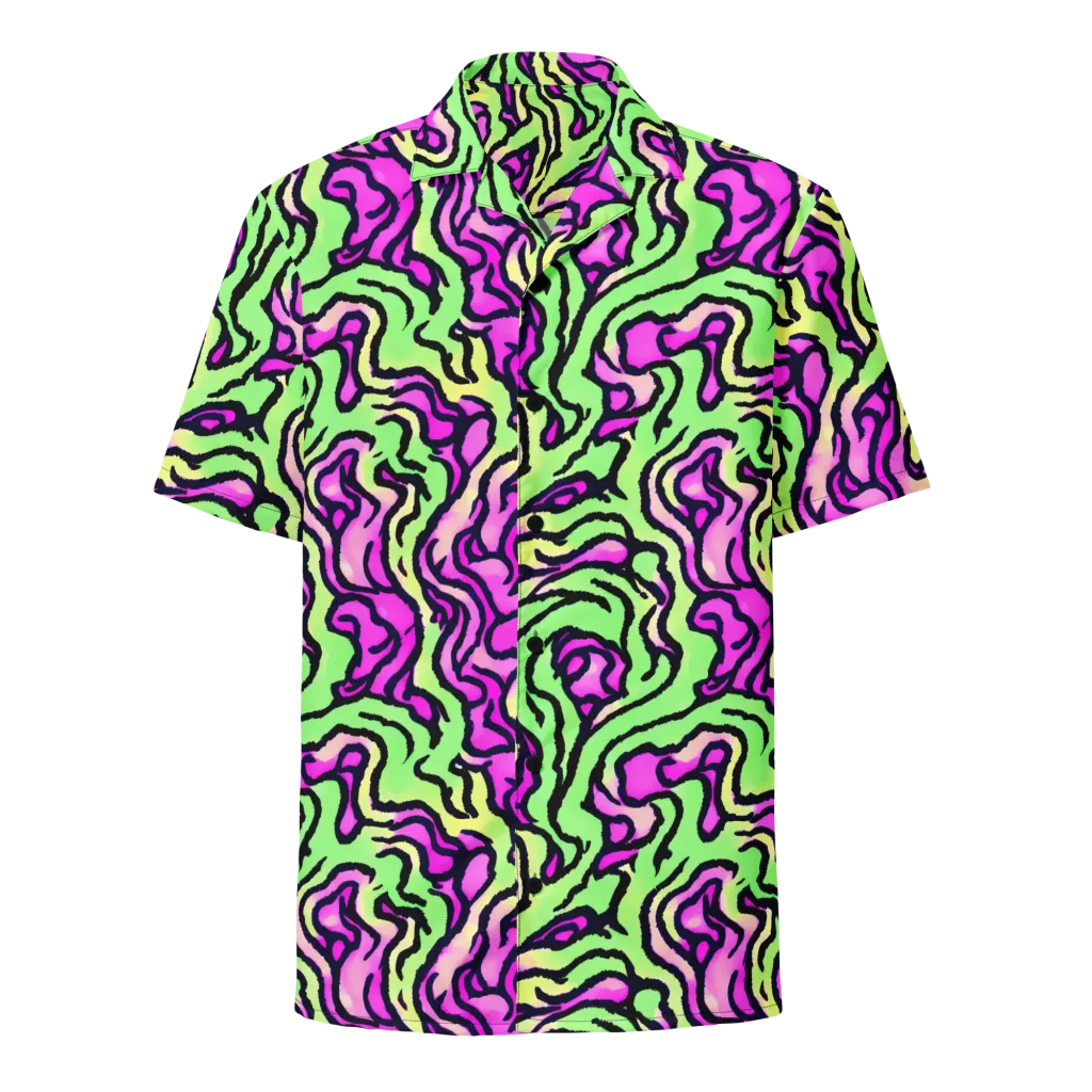 Mintchine Maze on Button Shirt — Front