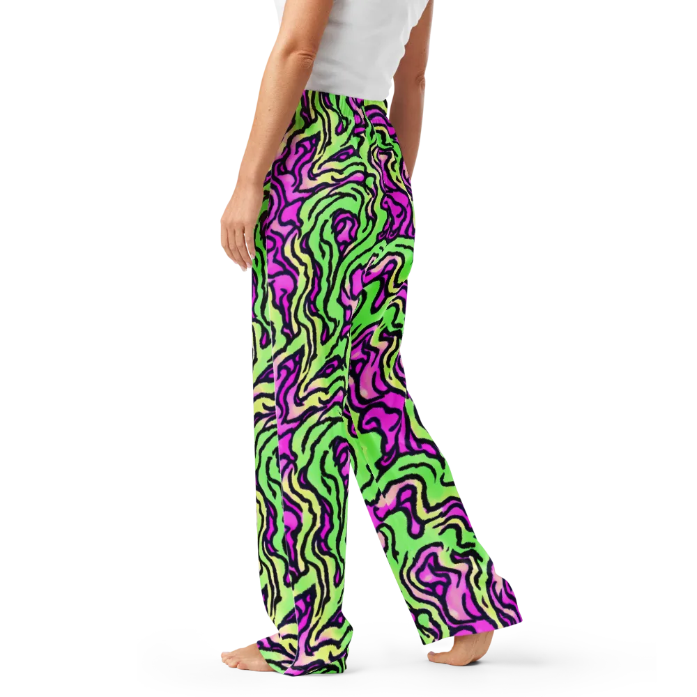 Mintchine Maze on Women's Pajama Pants — Left