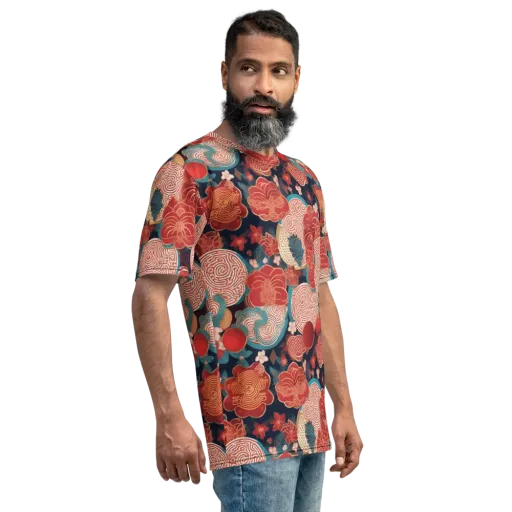 Jade Garden Cipher on a Men's Crew Neck T-Shirt