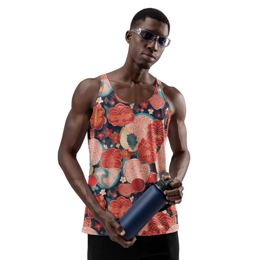 Jade Garden Cipher on Men's Tank Top — Front