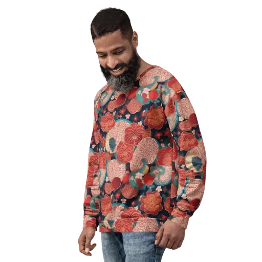 Jade Garden Cipher on a Sweatshirt