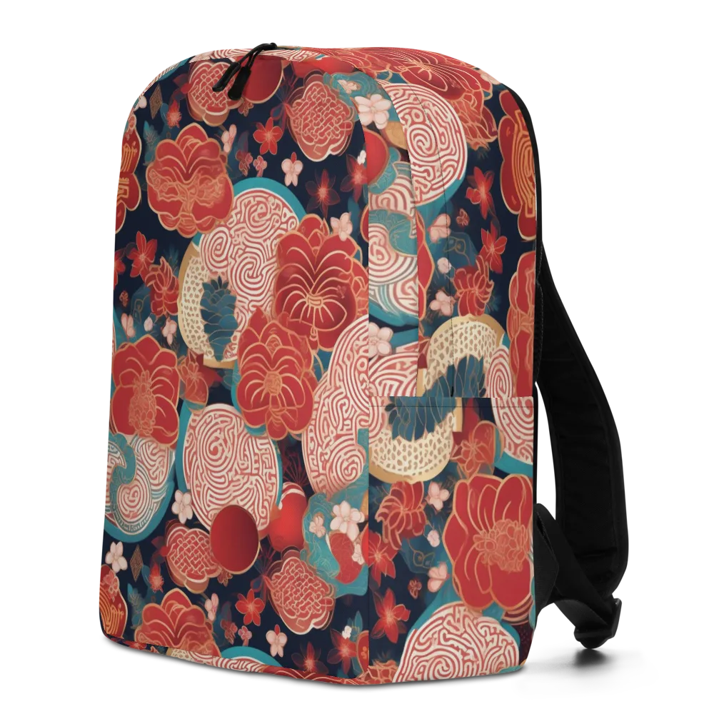 Jade Garden Cipher on Minimalist Backpack — Left