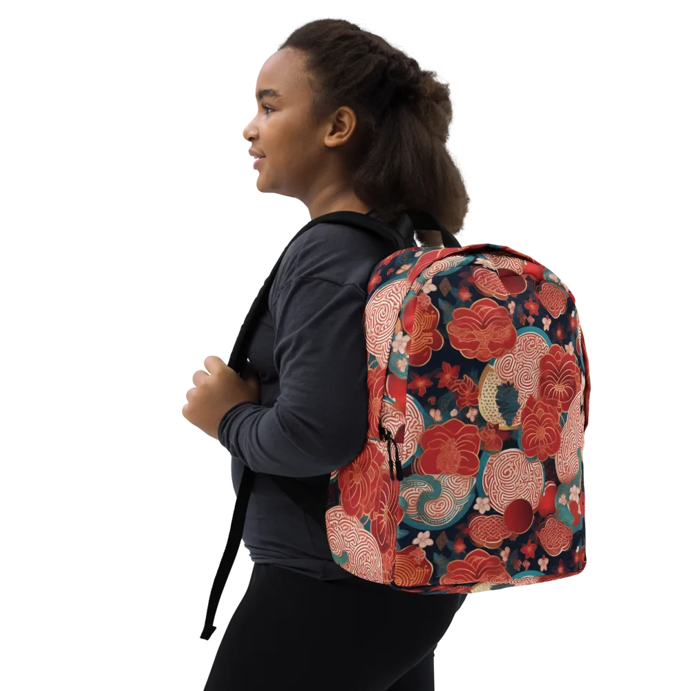 Jade Garden Cipher on Minimalist Backpack — Right Front