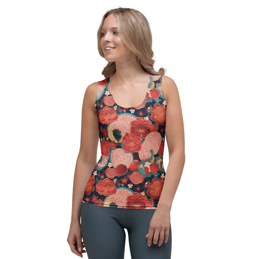 Jade Garden Cipher on Women's Tank Top — Front