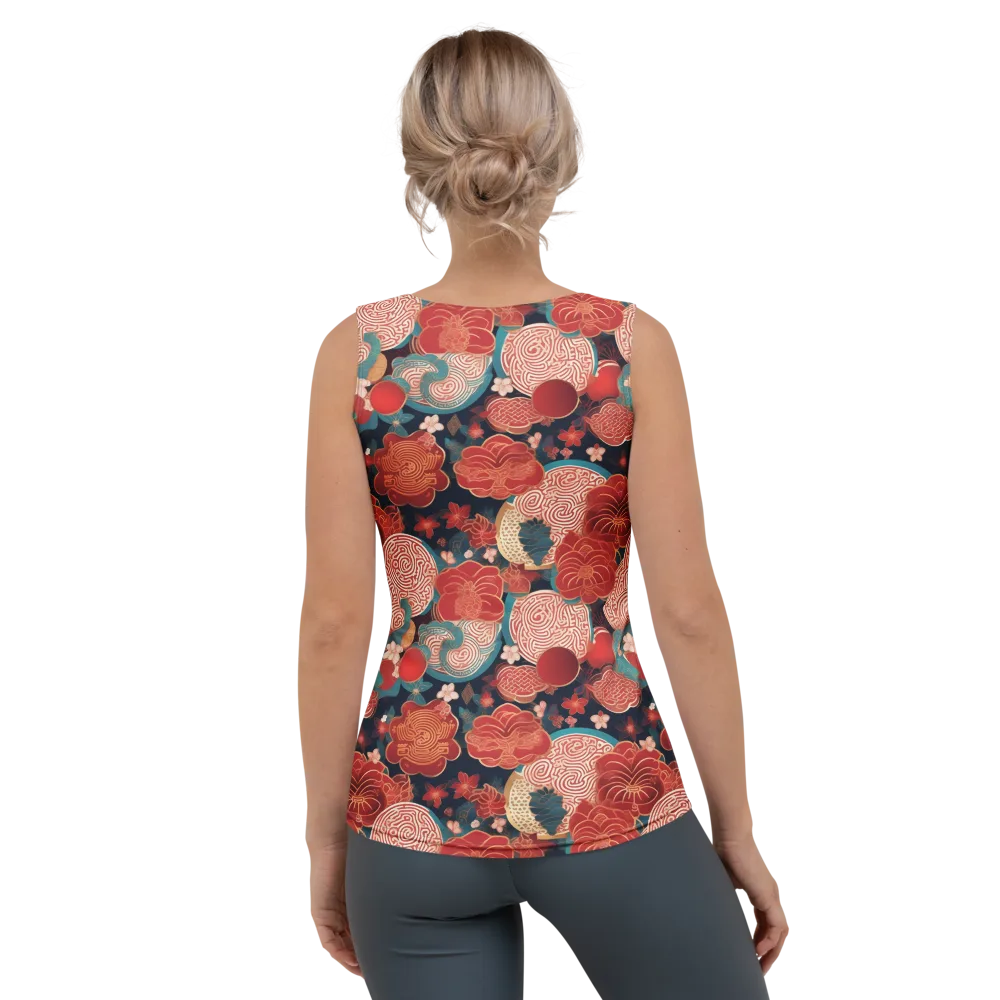 Jade Garden Cipher on Women's Tank Top — Back