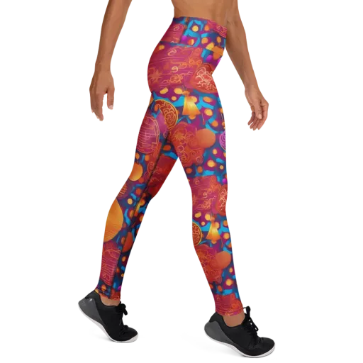 Lantern Carnival on a Yoga Leggings