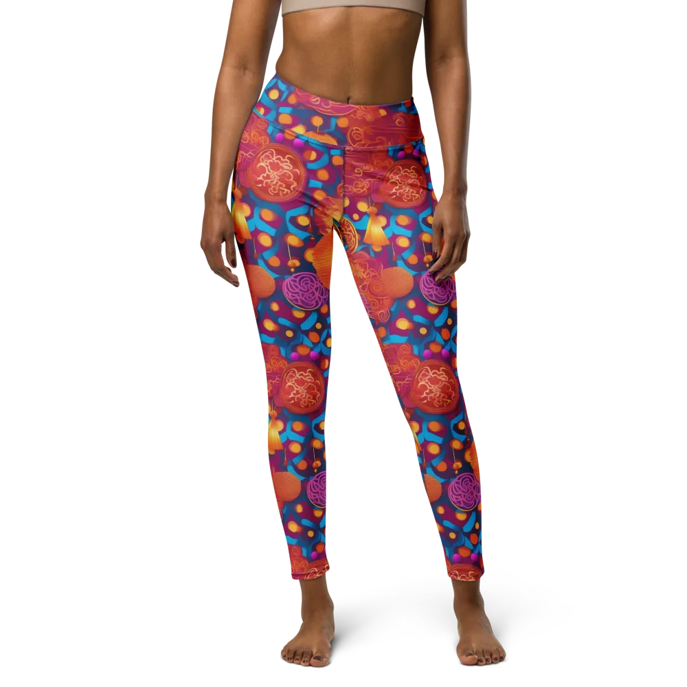 Lantern Carnival on Yoga Leggings — Front