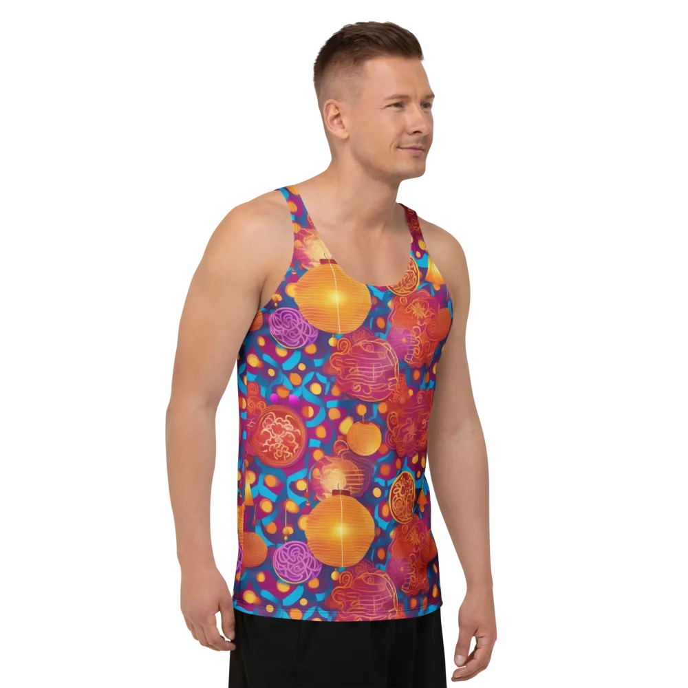 Lantern Carnival on Men's Tank Top — Right Front