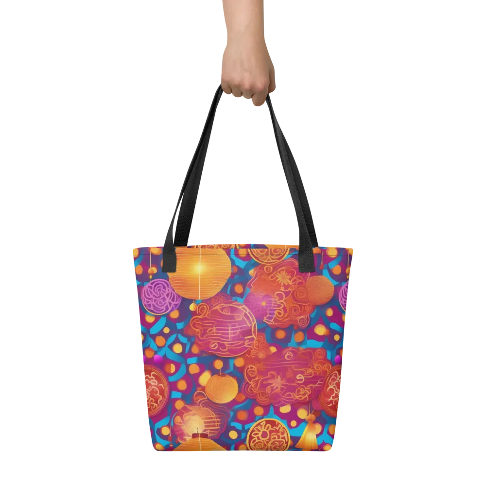 Lantern Carnival on Tote Bag — Front