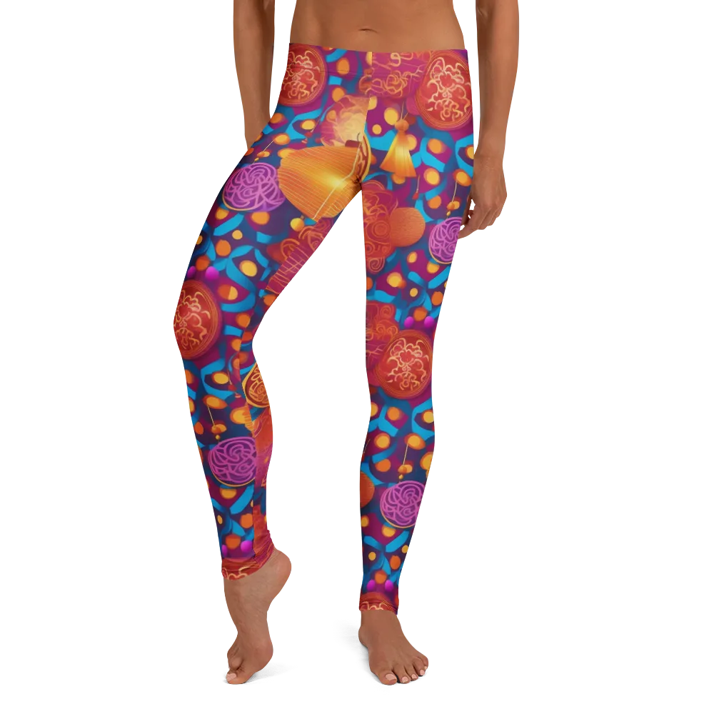 Lantern Carnival on Leggings — Front