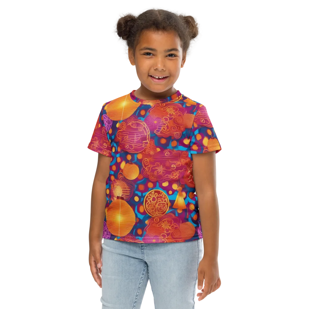 Lantern Carnival on Kids Crew Neck T-Shirt — Front