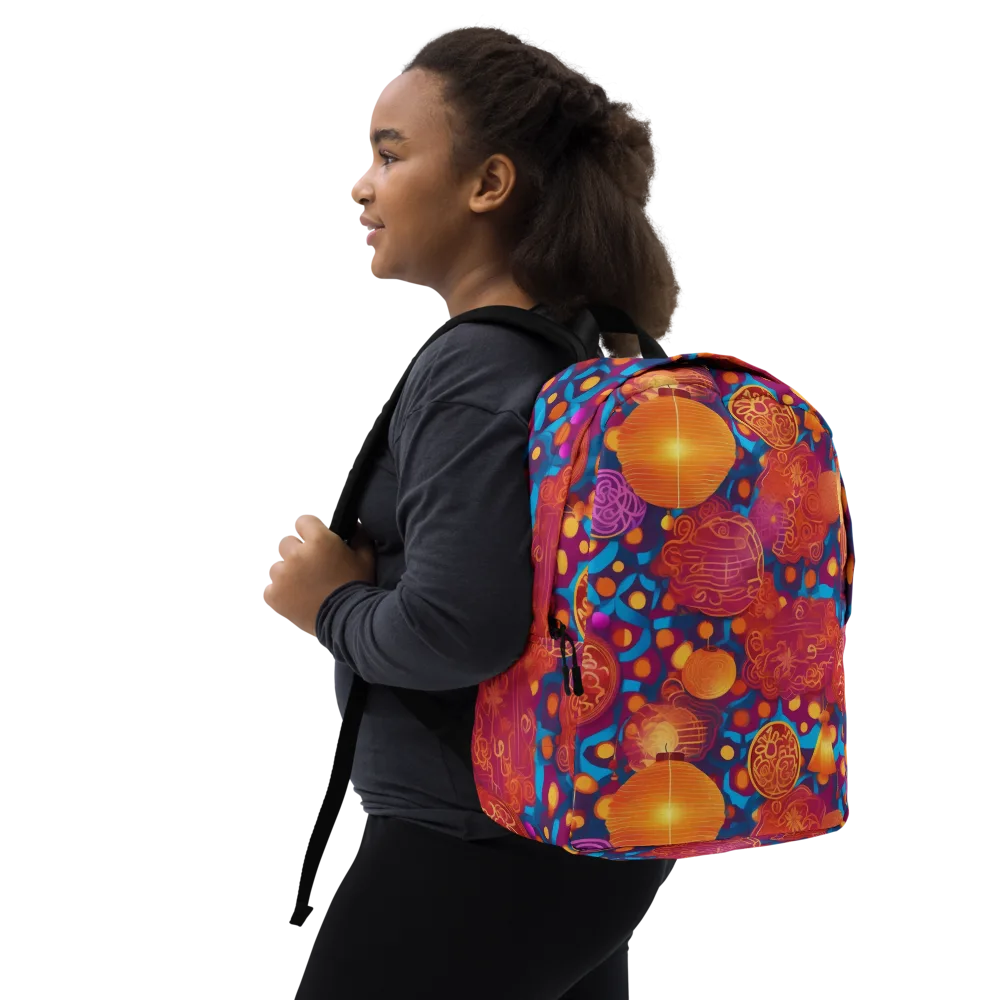 Lantern Carnival on Minimalist Backpack — Right Front
