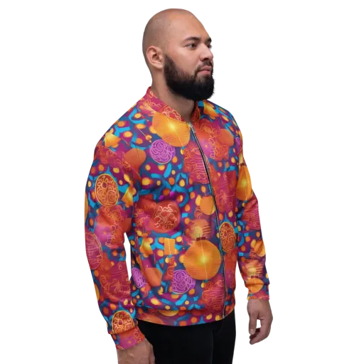 Lantern Carnival on a Bomber Jacket