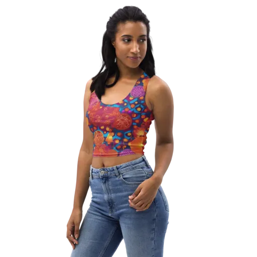 Lantern Carnival on a Crop Top