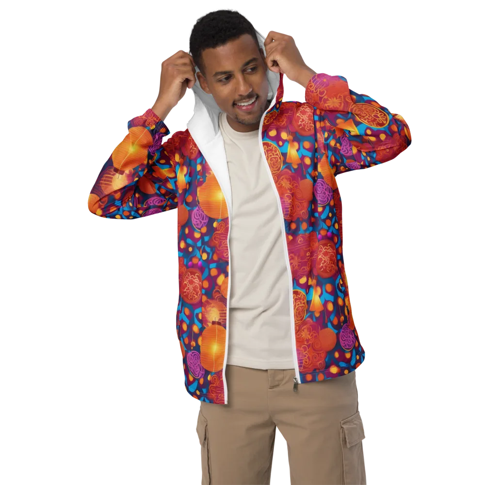 Lantern Carnival on Men's Windbreaker — Front