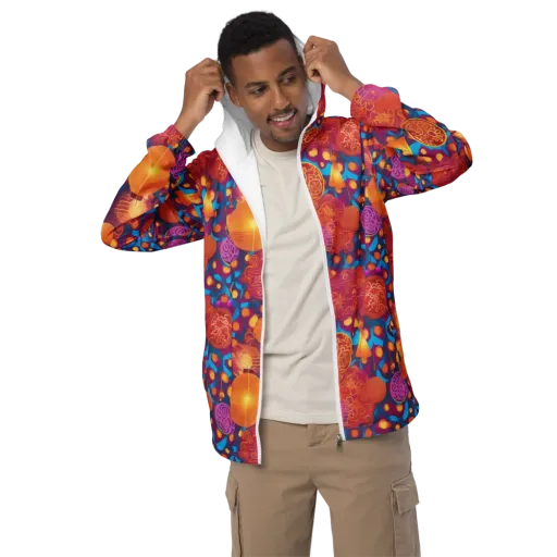 Lantern Carnival on a Men's Windbreaker