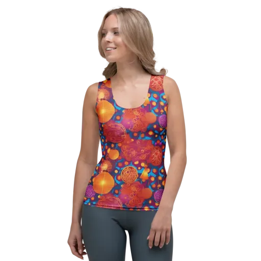 Lantern Carnival on Women's Tank Top