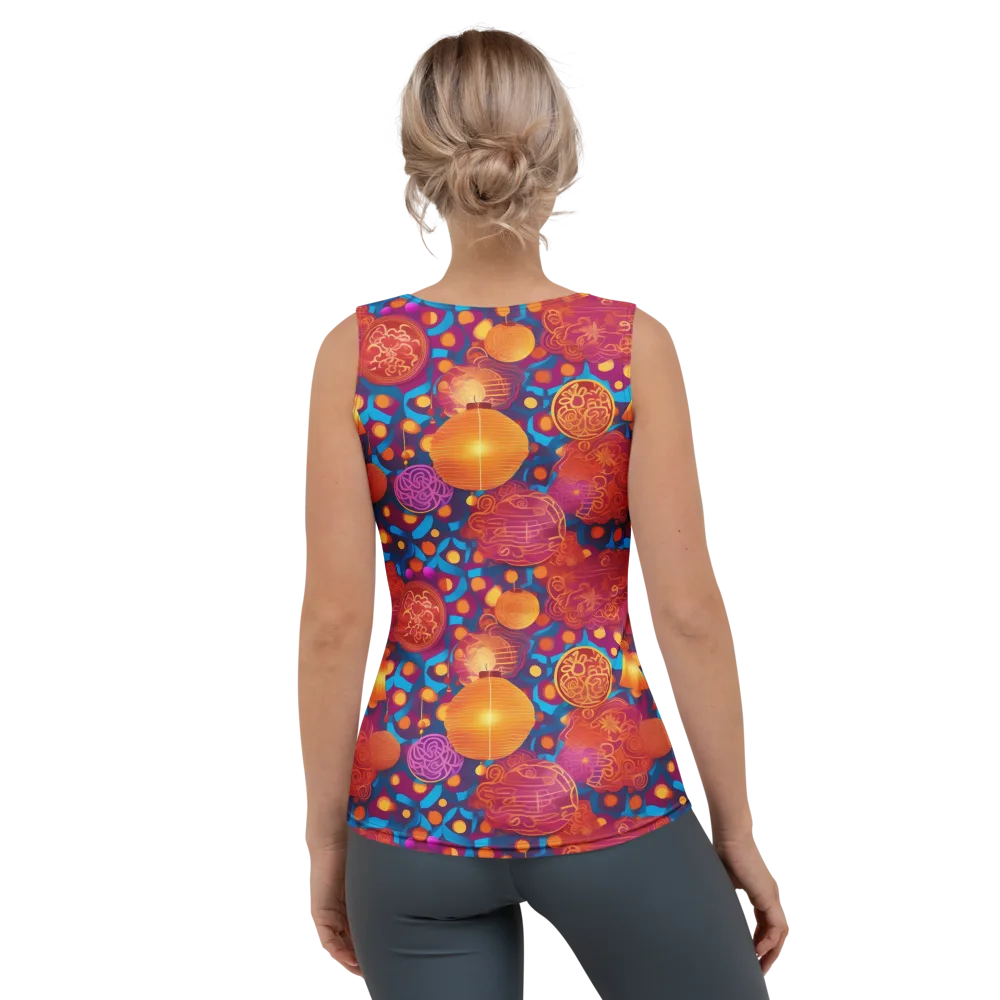 Lantern Carnival on Women's Tank Top — Back