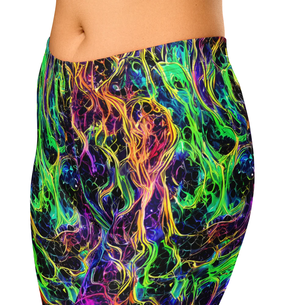 Nightwave Riot on Capri Leggings — Zoomed-in