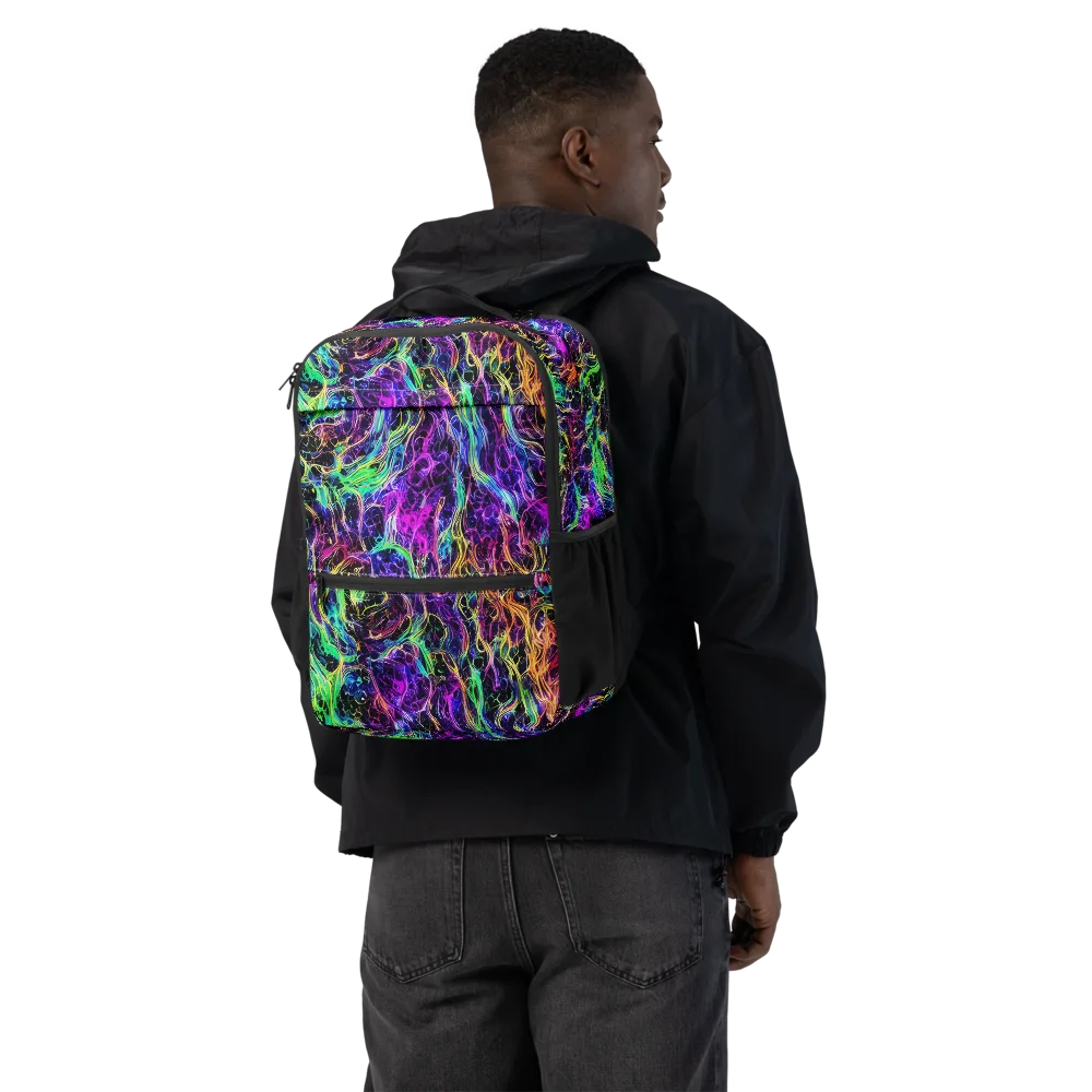 Nightwave Riot on Utility Backpack — Back