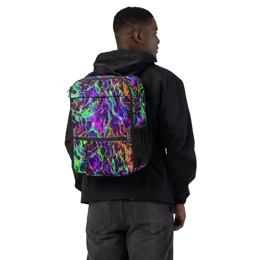 Nightwave Riot on Utility Backpack — Back